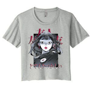 Dramatic Anime Japanese Women's Crop Top Tee