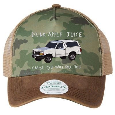 Drink Apple Juice Cause Oj Will Kill You Legacy Tie Dye Trucker Hat