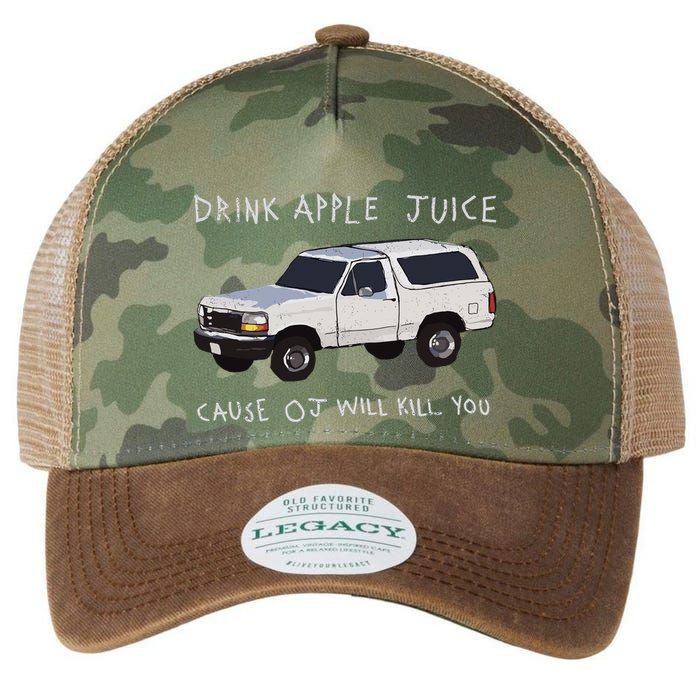 Drink Apple Juice Cause Oj Will Kill You Legacy Tie Dye Trucker Hat