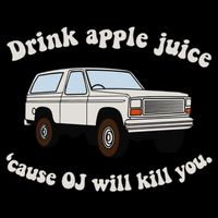 Drink Apple Juice Cause Oj Will Kill You Flexfit Unipanel Trucker Cap