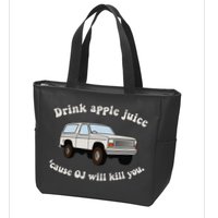 Drink Apple Juice Cause Oj Will Kill You Zip Tote Bag
