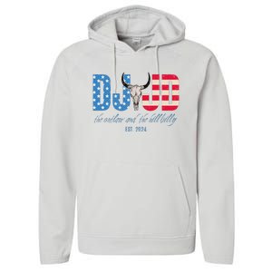 Dj And Jd The Outlaw And The Hillbilly Est 2024 Performance Fleece Hoodie