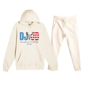 Dj And Jd The Outlaw And The Hillbilly Est 2024 Premium Hooded Sweatsuit Set