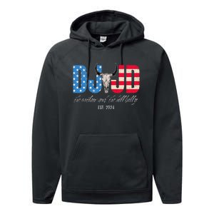 Dj And Jd The Outlaw And The Hillbilly Est 2024 Performance Fleece Hoodie