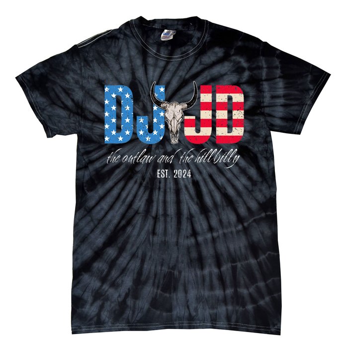 Dj And Jd The Outlaw And The Hillbilly Est 2024 Tie-Dye T-Shirt