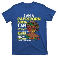 December And January Birthday Zodiac Sign Capricorn Queen Gift T-Shirt