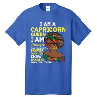 December And January Birthday Zodiac Sign Capricorn Queen Gift Tall T-Shirt