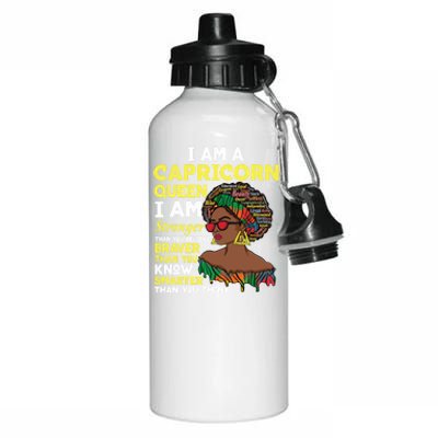 December And January Birthday Zodiac Sign Capricorn Queen Gift Aluminum Water Bottle 