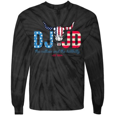 Dj And Jd The Outlaw And The Hillbilly Trump Vance 2024 Tie-Dye Long Sleeve Shirt