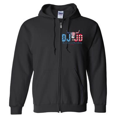 Dj And Jd The Outlaw And The Hillbilly Trump Vance 2024 Full Zip Hoodie