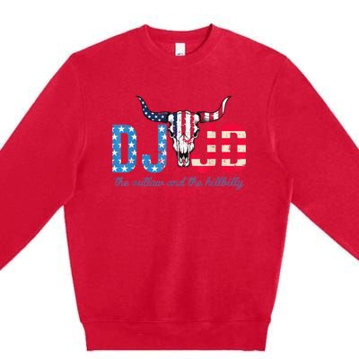 Dj And Jd The Outlaw And The Hillbilly Trump Vance 2024 Premium Crewneck Sweatshirt