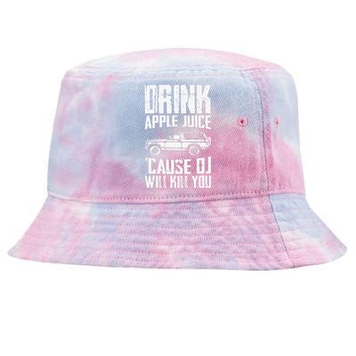 Drink Apple Juice Cause Oj Will Kill You Oj Simpson Tie-Dyed Bucket Hat