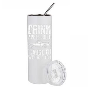 Drink Apple Juice Cause Oj Will Kill You Oj Simpson Stainless Steel Tumbler