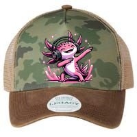 Dabbing Axolotl Kawaii Cute Axolotl Gaming Legacy Tie Dye Trucker Hat