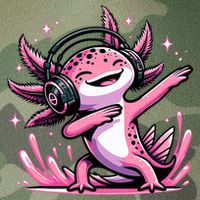 Dabbing Axolotl Kawaii Cute Axolotl Gaming Legacy Tie Dye Trucker Hat