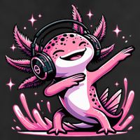 Dabbing Axolotl Kawaii Cute Axolotl Gaming 7 Panel Mesh Trucker Snapback Hat