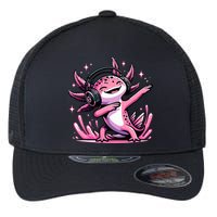 Dabbing Axolotl Kawaii Cute Axolotl Gaming Flexfit Unipanel Trucker Cap
