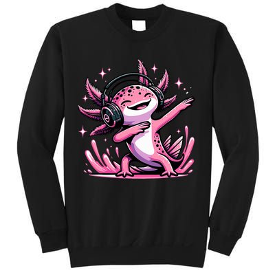 Dabbing Axolotl Kawaii Cute Axolotl Gaming Sweatshirt