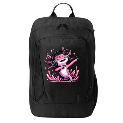 Dabbing Axolotl Kawaii Cute Axolotl Gaming City Backpack