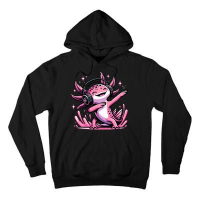 Dabbing Axolotl Kawaii Cute Axolotl Gaming Tall Hoodie