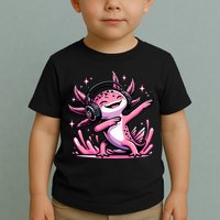 Dabbing Axolotl Kawaii Cute Axolotl Gaming Toddler T-Shirt