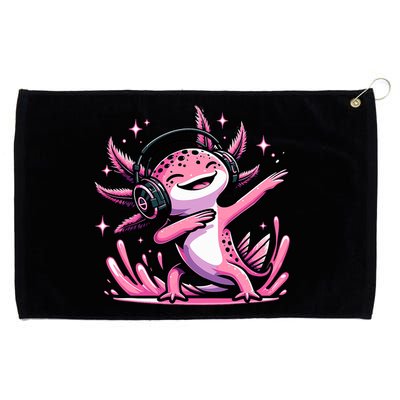 Dabbing Axolotl Kawaii Cute Axolotl Gaming Grommeted Golf Towel
