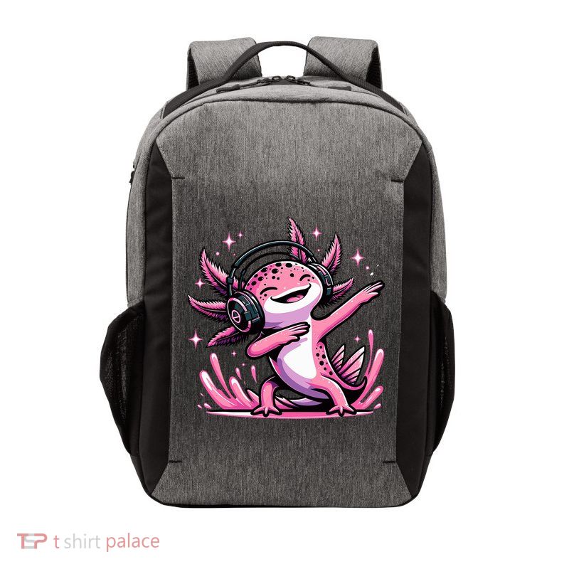 Dabbing Axolotl Kawaii Cute Axolotl Gaming Vector Backpack