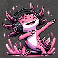 Dabbing Axolotl Kawaii Cute Axolotl Gaming Vector Backpack