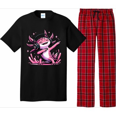 Dabbing Axolotl Kawaii Cute Axolotl Gaming Pajama Set