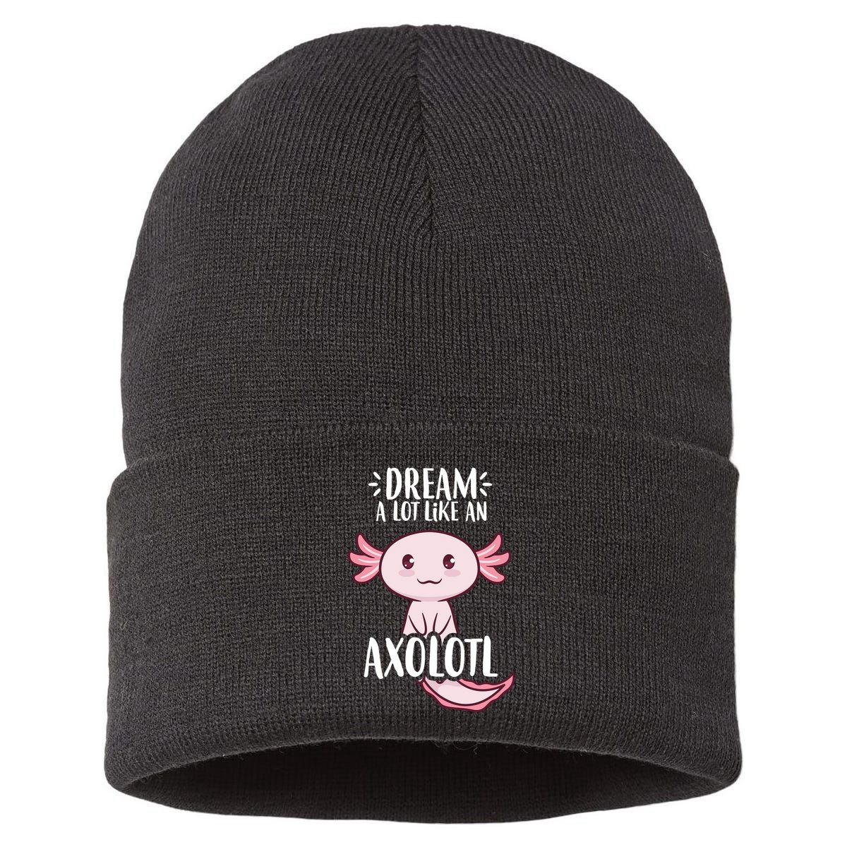 Dream A Lot Like An Axolotl Sustainable Knit Beanie