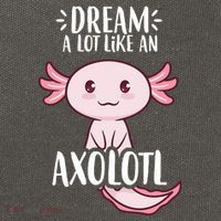 Dream A Lot Like An Axolotl Cotton Canvas Backpack