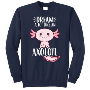 Dream A Lot Like An Axolotl Tall Sweatshirt