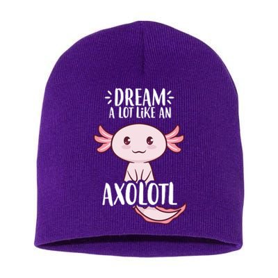 Dream A Lot Like An Axolotl Short Acrylic Beanie