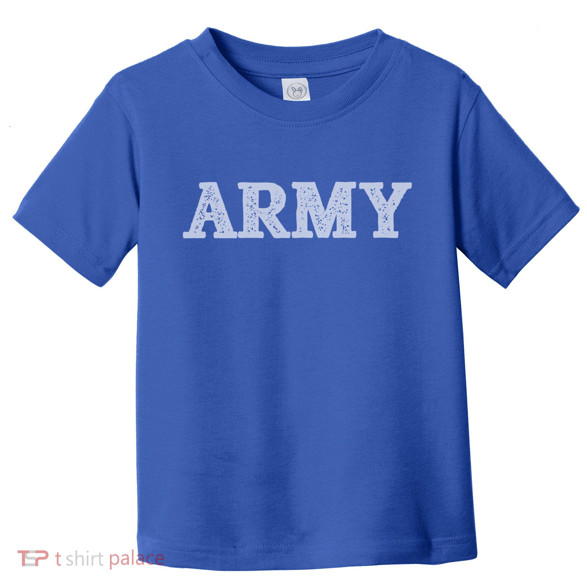 Distressed Army Logo Gray Pt Workout Retro Vintage Meaningful Gift Toddler T-Shirt
