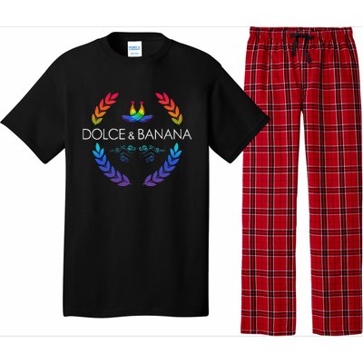 Dolce And Lgbtq Banana Funny Pride Graphic Cute Rainbow Pajama Set