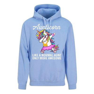 Dab Aunticorn Like An Aunt Only Awesome Cute Dabbing Unicorn Gift Unisex Surf Hoodie