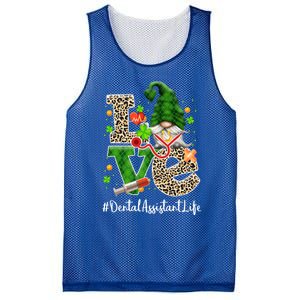 Dental Assistant Love Gnome Nurse Funny St Patricks Day Par Meaningful Gift Mesh Reversible Basketball Jersey Tank