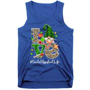 Dental Assistant Love Gnome Nurse Funny St Patricks Day Par Meaningful Gift Tank Top