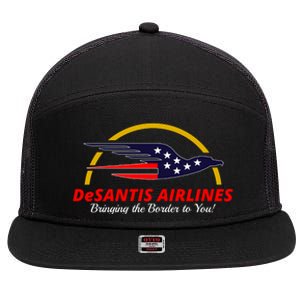 DeSantis Airlines Logo 7 Panel Mesh Trucker Snapback Hat