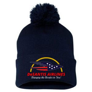 DeSantis Airlines Logo Pom Pom 12in Knit Beanie