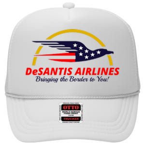 DeSantis Airlines Logo High Crown Mesh Back Trucker Hat