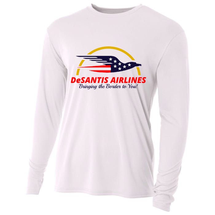DeSantis Airlines Logo Cooling Performance Long Sleeve Crew