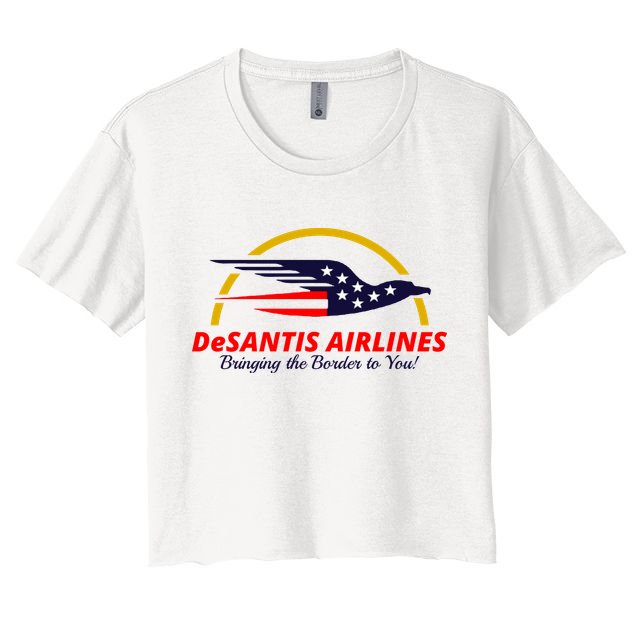 DeSantis Airlines Logo Crop Top
