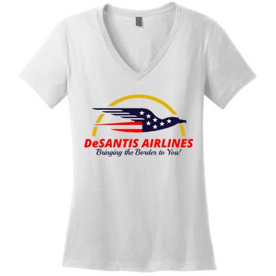 DeSantis Airlines Logo Women's V-Neck T-Shirt