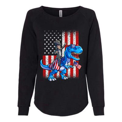 Dino Abraham Lincoln 4th Of July Shirt Boys American Flag Womens California Wash Sweatshirt