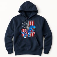 Dino Abraham Lincoln 4th Of July Shirt Boys American Flag Hoodie
