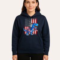 Dino Abraham Lincoln 4th Of July Shirt Boys American Flag Hoodie