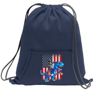 Dino Abraham Lincoln 4th Of July Shirt Boys American Flag Sweatshirt Cinch Pack Bag