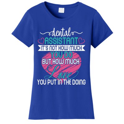 Dental Assistant Love And Inspirational Autism Aware Month Cute Gift Women's T-Shirt