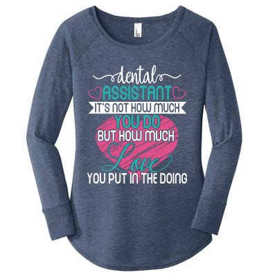 Dental Assistant Love And Inspirational Autism Aware Month Cute Gift Women's Perfect Tri Tunic Long Sleeve Shirt